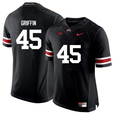 Men's Ohio State Buckeyes #45 Archie Griffin Black Nike NCAA College Football Jersey In Stock TUE0044CE